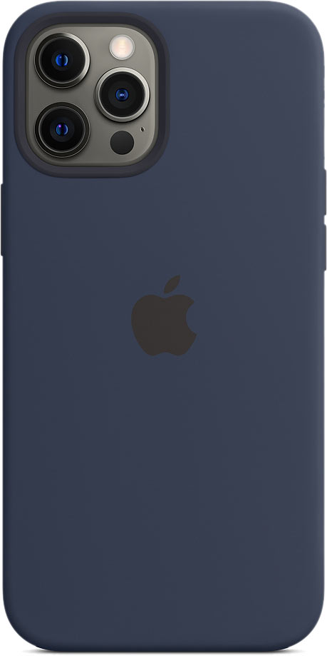 Чехол Silicone Case magsafe качество Lux для iPhone 12 Pro Max темно-синий в Тюмени